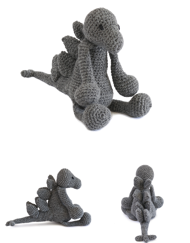 toft ed's animal stanley the stegosaurus amigurumi crochet